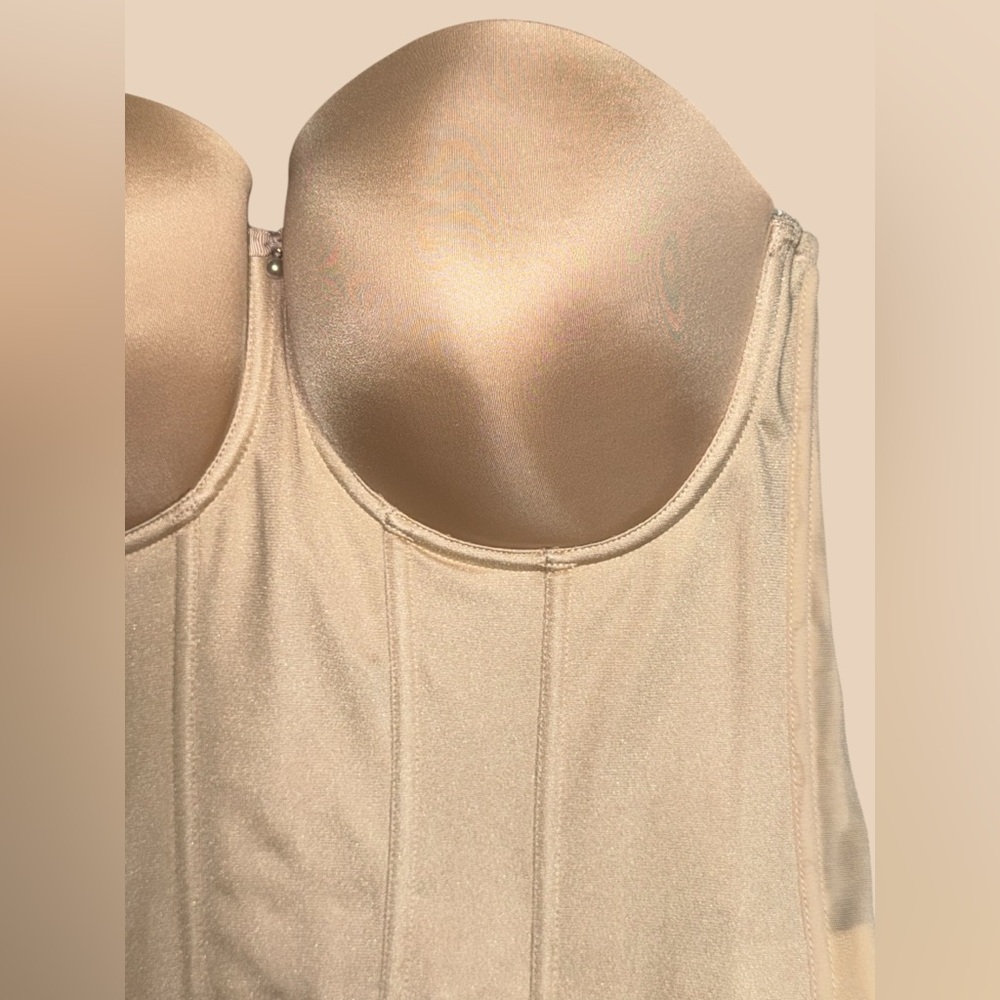Parfait Elise P6097 Women’s Full Bust Padded Strapless Bustier Bare size XL - Picture 2 of 11